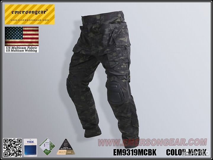Брюки G3 Combat EmersonGear, Black Multicam
