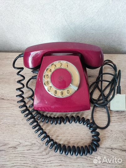 Стационарный телефон дисковый, СССР