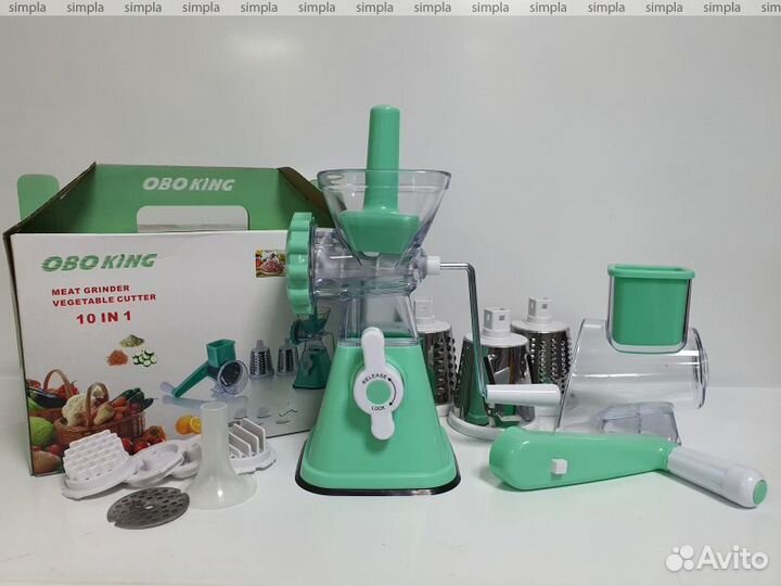 Кухонный комбайн 10 в 1, 10 насадок