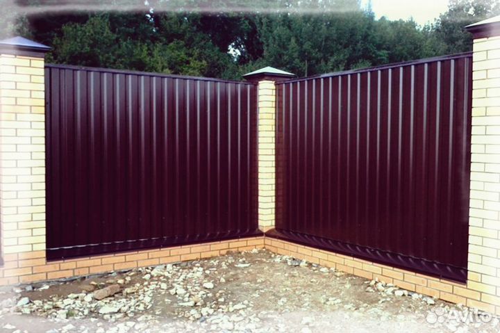 Забор из профнастила