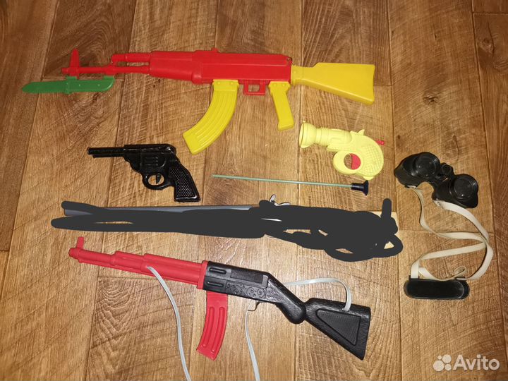 Игрушка СССР, автомат, пистолет