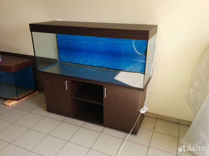 Аквариум 500л новый с тумбой светом биофильтром