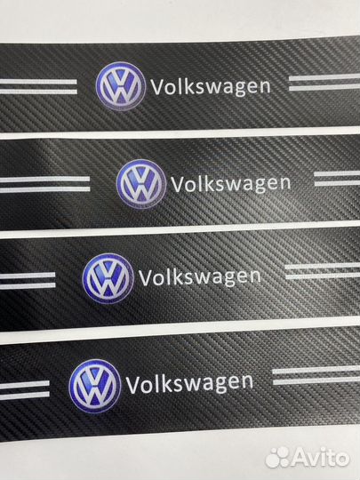 4шт молдинги накладки на пороги volkswagen