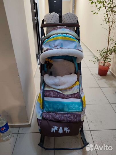 Детские санки коляска nika 7-3 (7 3)