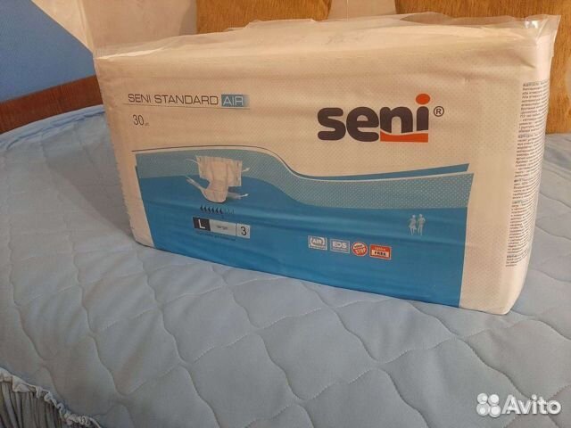 Подгузники.Seni аir Размеры.№ 3.2.1.4.Доставка