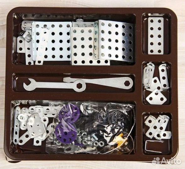 Конструктор металлический «10К» №3, 146 деталей