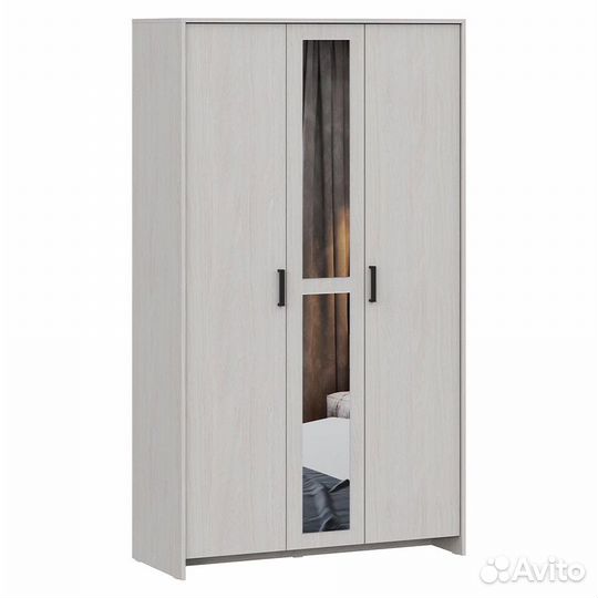 Шкаф трехдверный мсп-1, ясень анкор светлый