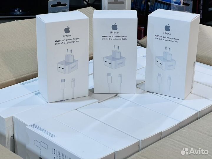 Сетевое зарядное устройство apple 35w комплект