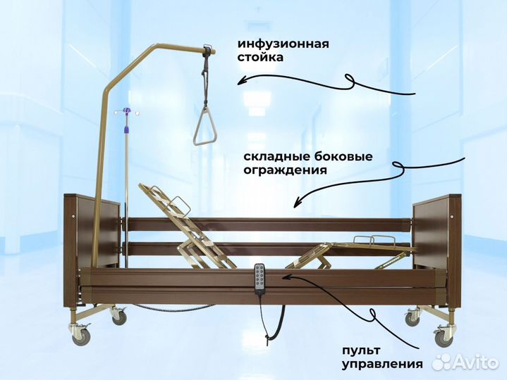 Кровать медицинская функциональная