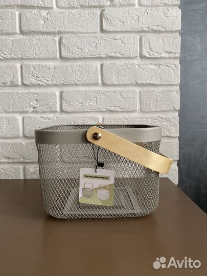 Корзина металлическая для хранения (аналог IKEA)