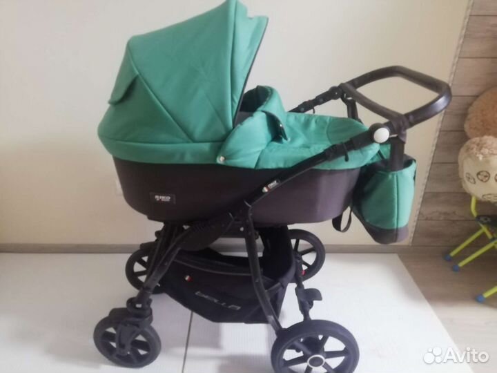 Коляска 3 в 1 Riko bella Basic зеленая