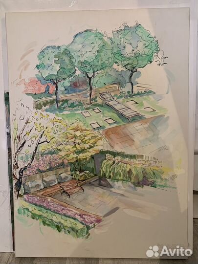 Студенческая работа ландшафт ландшафтный проект