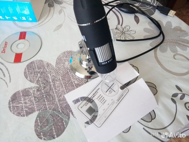 Цифровой микроскоп USB 50-1000x