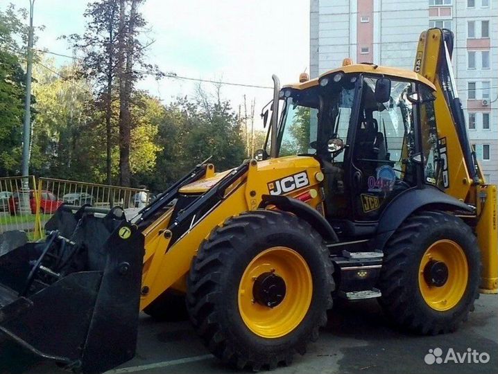 Услуги экскаватора погрузчика jcb аренда