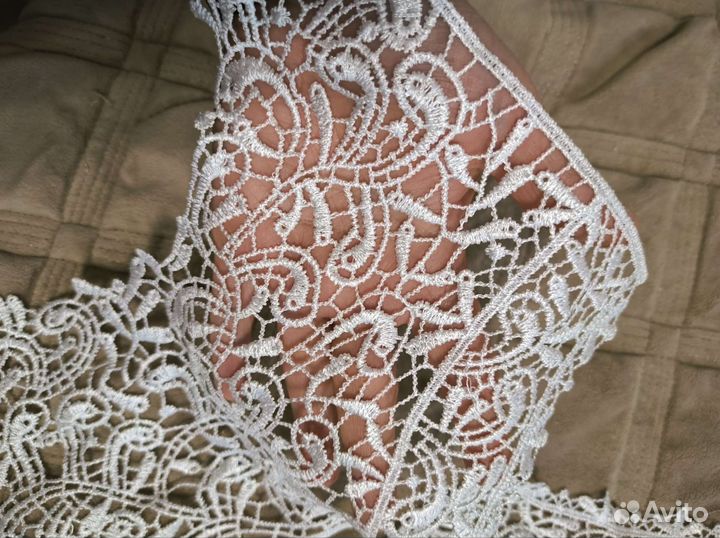 Кружевной воротник нашивка