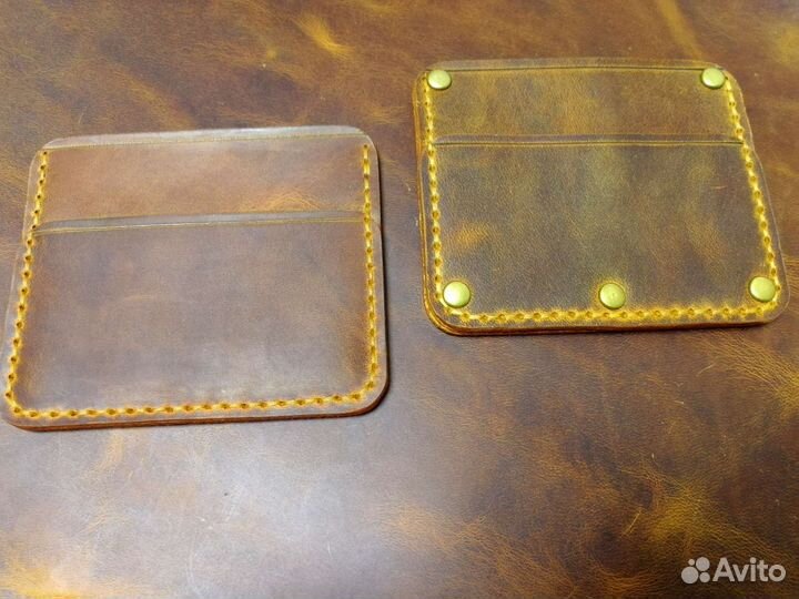 Картхолдер зажим обложка на паспорт кошелёк кожа