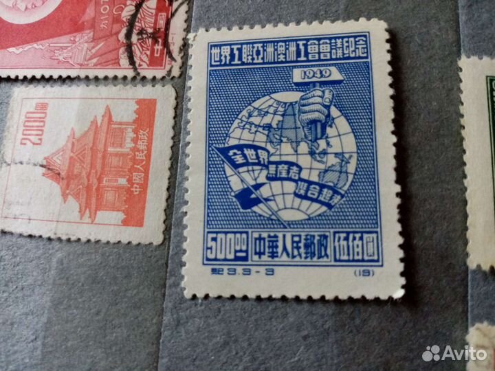 Марка Китай 1949г