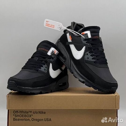 Новые Кроссовки Off White x Nike Air Max 90