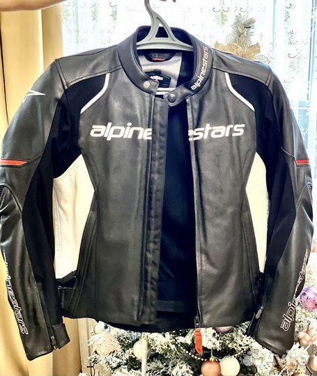 Мотокуртка alpinestars кожаная