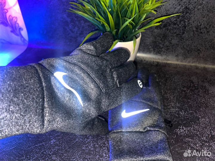 Перчатки Nike drill серые