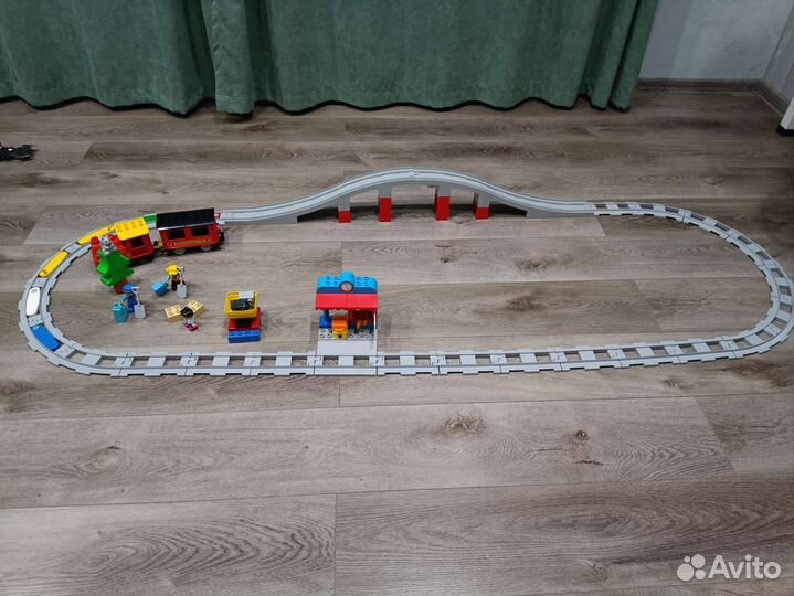 Лего поезд плюс мост