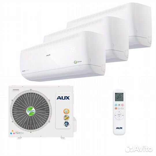Мульти сплит Aux amwm-H09/4R2 х3 / AM3-H27/4DR2