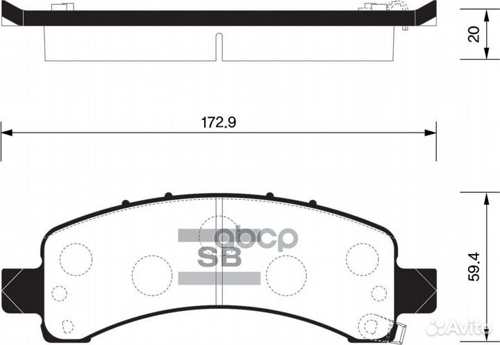 Колодки тормозные cadillac escalada/chevrolet E