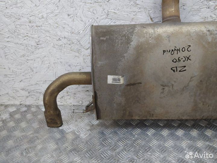 Б/У Б/У Глушитель Задняя банка. С заслонкой