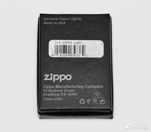 Зажигалка Zippo 214 Lady Оригинал Новая