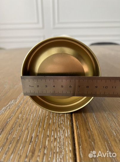 Картонный тубус с жестяными крышками 440 мм