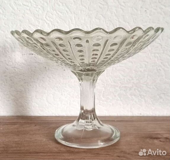 Ваза для фруктов стекло СССР