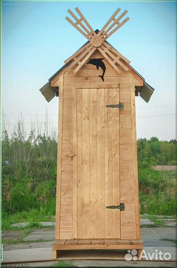 Дачный туалет с кошкой BSD