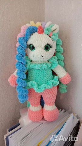 Вязаная единорожка