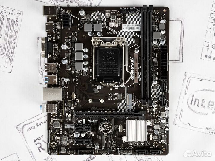 Материнская плата Biostar H510MHP 2.0 1200