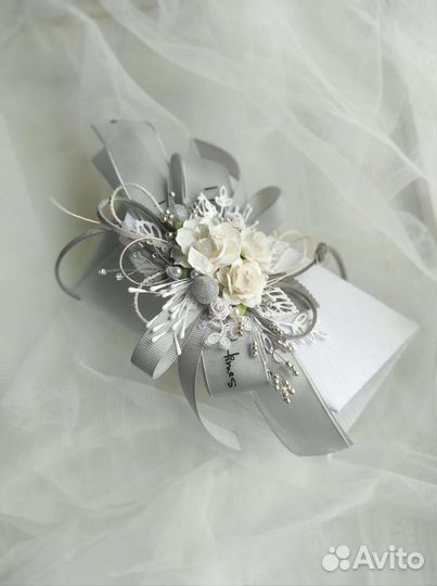 Свадебный конверт для денег ручной работы