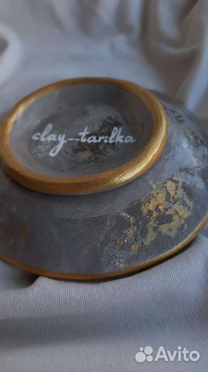 Тарелочка из глины