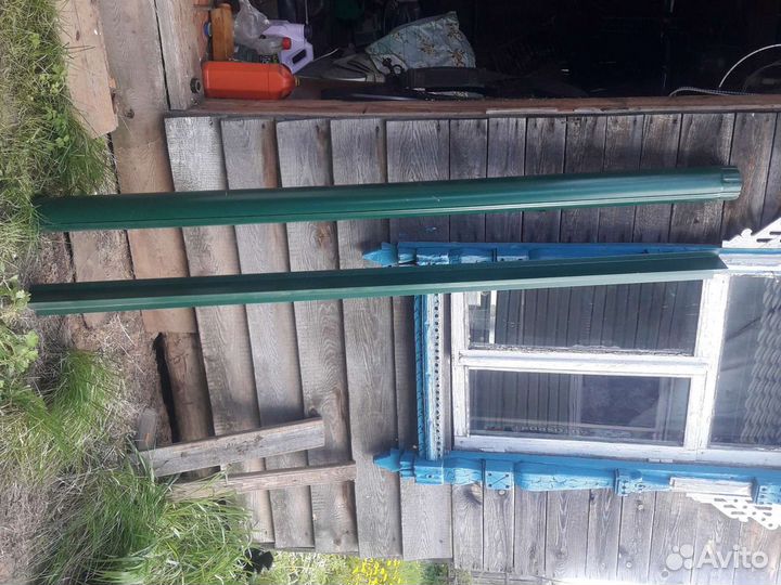 Снегодержатель и труба для водостока