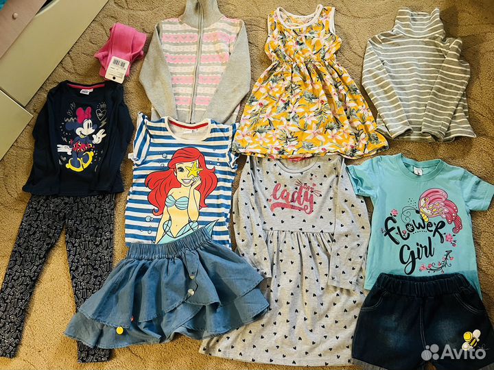 Пакет одежды на девочку 116-122р