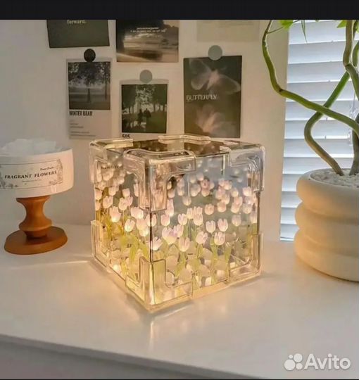 Ночник бесконечные тюльпаны