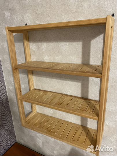 Стеллаж деревянный 3 полки