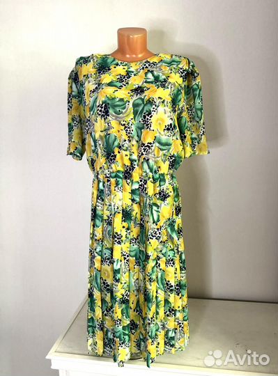 Летнее платье. 48р. Англия uk14. Винтаж