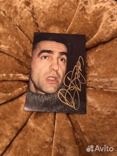 Автограф Бутусова на его фото