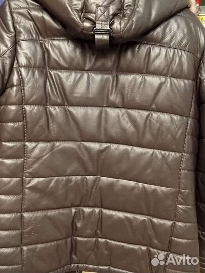 Зимняя кожаная куртка cadenbo