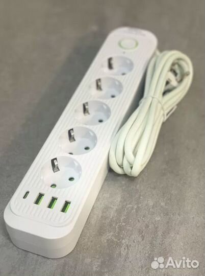 Сетевой удлинитель AC-5W USB3+1TypeC1