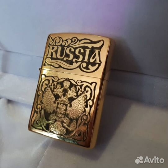 Оригинальная зажигалка Zippo Герб РФ Подарочная