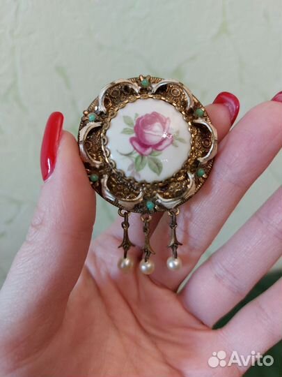 Брошь винтаж Чехословакия