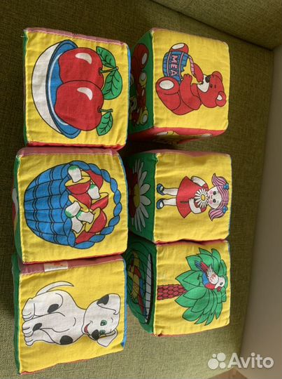 Кубики мякиши детские