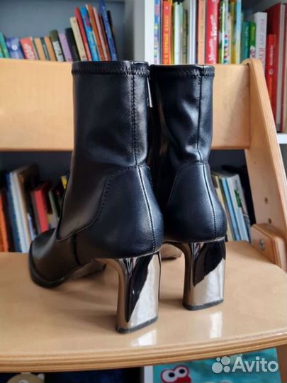 Ботильоны zara 38 натуральная кожа