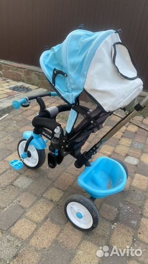 Детский велосипед с родительской ручкой