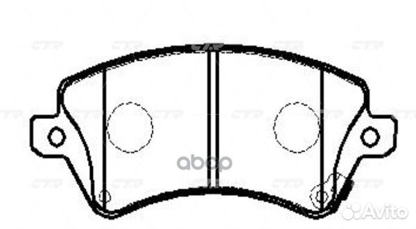 Колодки тормозные GK1055/CKT41 GK1055 CTR